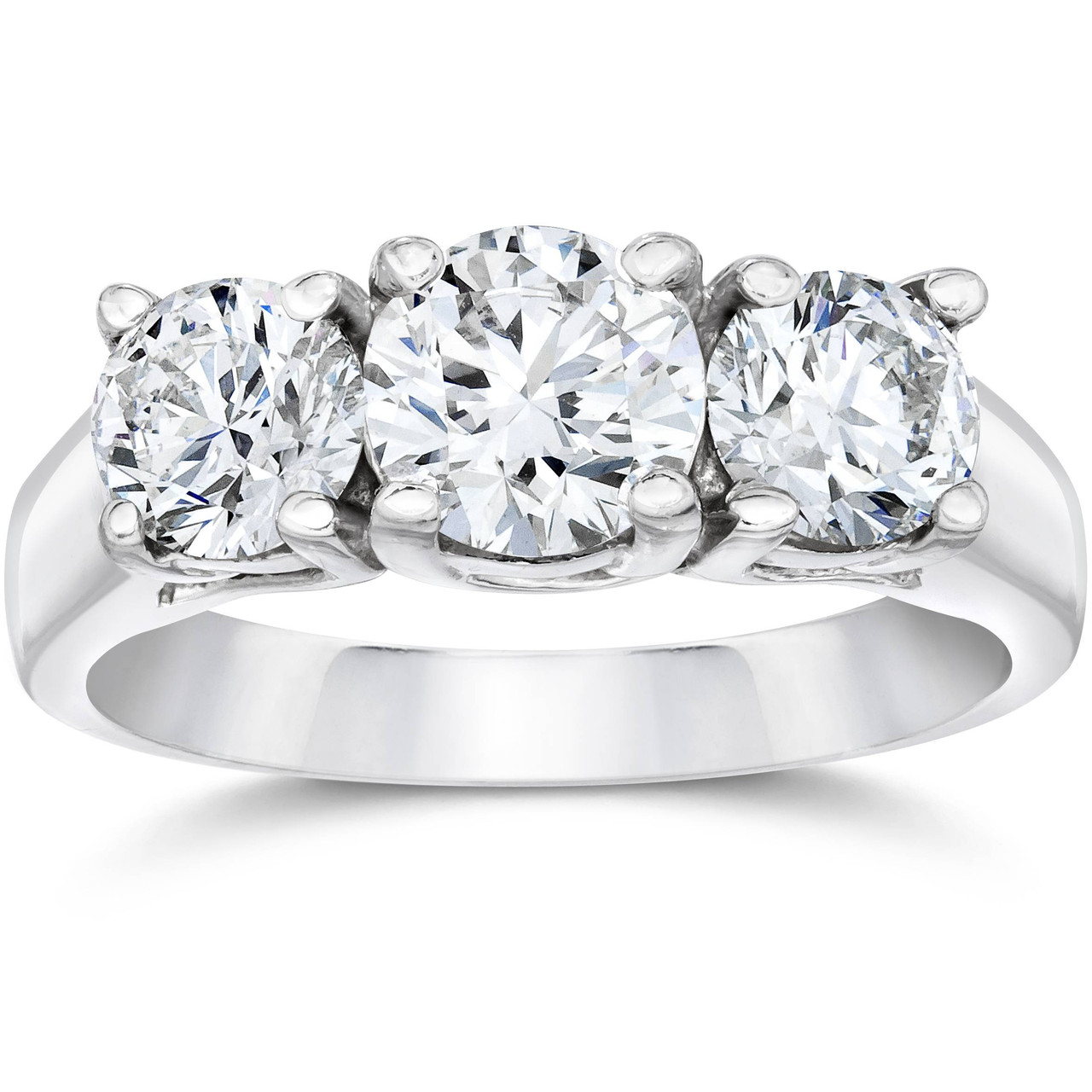 Elvor Jewels 18 K White Gold Round Cut Double Halo Diamond Ring at Rs  21366.66 in Jamnagar